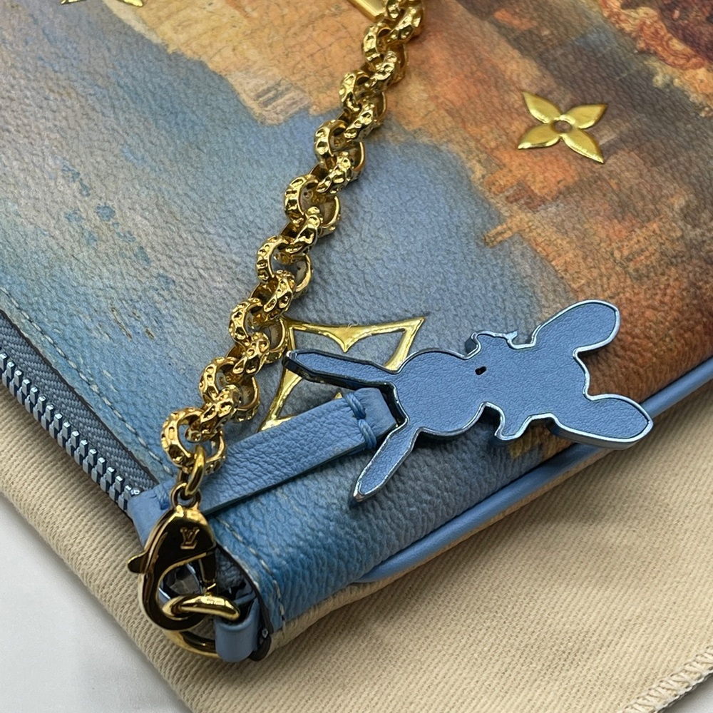 Louis Vuitton Jeff Koons Masters Turner Pochette Clutch Chain Shoulder Bag Rare - Picture 11 of 16
